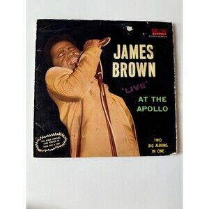 James Brown Famous Flames Live At The Apollo Vol II 2LP Import Germany VG Clean